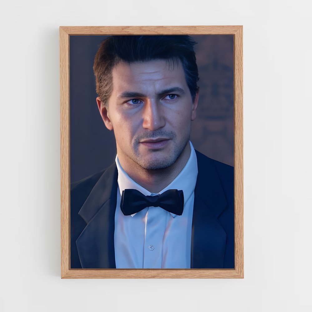 Poster Nathan Drake: Élégance Aventureuse – affiche Uncharted (vue 4)